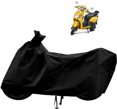 Horseyaart Waterproof Two Wheeler Cover for Hero(Pleasure Plus, Black)