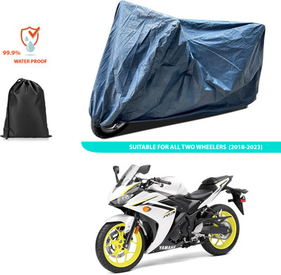 CODOKI Waterproof Two Wheeler Cover for Yamaha(YZF R3, Blue)