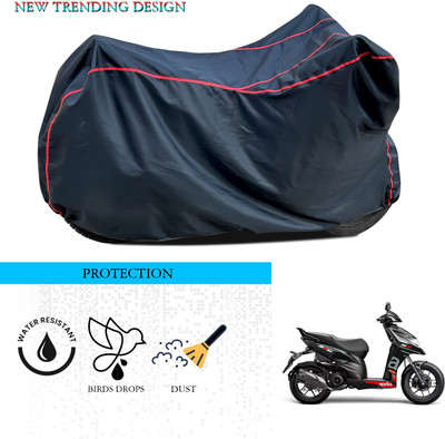 ANTHUB Waterproof Two Wheeler Cover for Aprilia(SR 150, Black)