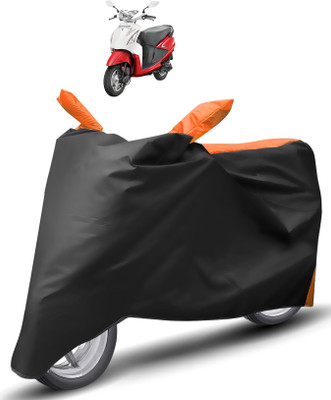 Caronix Two Wheeler Cover for Hero(Pleasure, Orange)