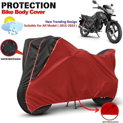 AutoGalaxy Waterproof Two Wheeler Cover for Honda(SP 125, Red, Black)
