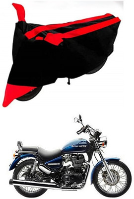 DeepShakshi AUTOMOTIVE Two Wheeler Cover for Royal Enfield(Thunderbird 350, Red, Black)