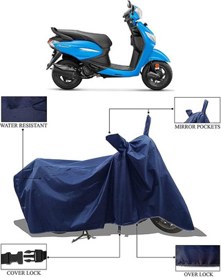 DeepShakshi AUTOMOTIVE Two Wheeler Cover for Hero(Pleasure Plus, Blue)