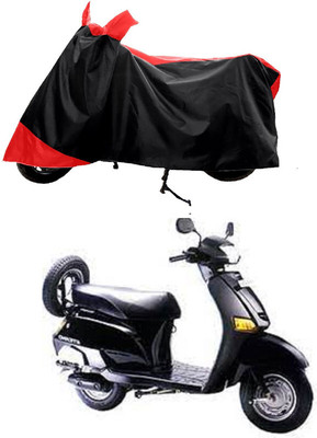 GROFATIK Two Wheeler Cover for Honda(Eterno, Red, Black)