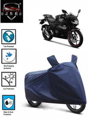 J S R Waterproof Two Wheeler Cover for Suzuki(Gixxer SF, Blue)