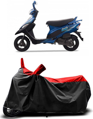 MMSSTAR Waterproof Two Wheeler Cover for TVS(Pep+ BS6, Red)