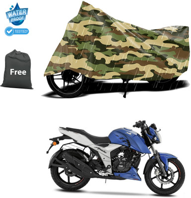 CODOKI Waterproof Two Wheeler Cover for TVS(Apache RTR 160 4V, Yellow)