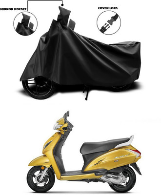SEBONGO Waterproof Two Wheeler Cover for Honda(Activa 6G, Black)