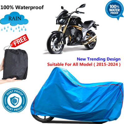OliverX Waterproof Two Wheeler Cover for Mahindra(Mojo, Blue)