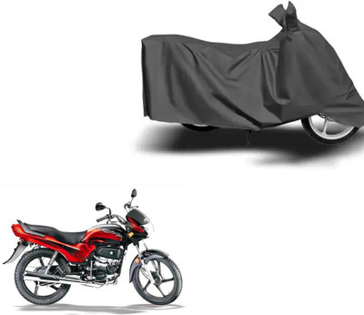 FKOK Waterproof Two Wheeler Cover for Hero(Passion Plus, Grey)