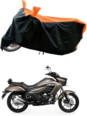 Mdstar Waterproof Two Wheeler Cover for Suzuki(Intruder BS6, Orange)