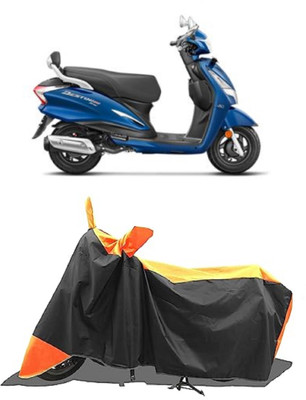 GROFATIK Two Wheeler Cover for Hero(Leap Hybrid SES BS6, Orange)