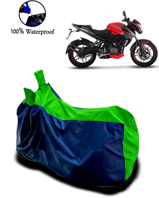 rakku Waterproof Two Wheeler Cover for Bajaj(Pulsar NS 200, Green, Blue)