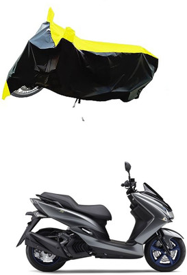 VESMEI Two Wheeler Cover for Yamaha(Majesty S 155 maxi BS6, Yellow, Black)