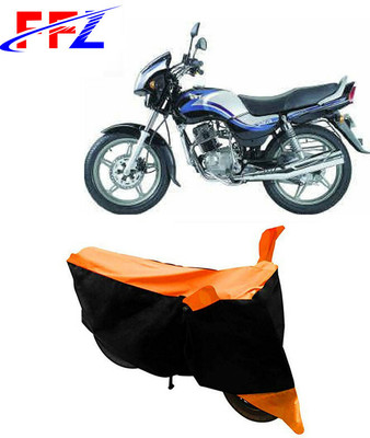 FFZ Waterproof Two Wheeler Cover for TVS(Victor Edge, Black, Orange)