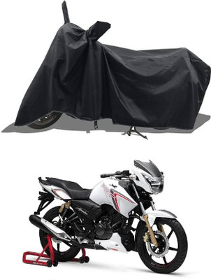 smwzxyu Waterproof Two Wheeler Cover for TVS(Apache RTR 180, Black)