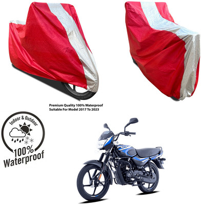 AutoGalaxy Waterproof Two Wheeler Cover for Honda(CB Hornet 160, Silver, Red)