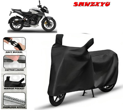 smwzxyu Waterproof Two Wheeler Cover for Bajaj(Pulsar NS200, Black)