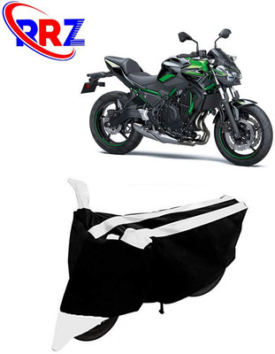 RRZ Waterproof Two Wheeler Cover for Kawasaki(Z650, Black, White)