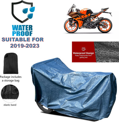 PAGORA Waterproof Two Wheeler Cover for KTM(RC 200 BS6, Blue)