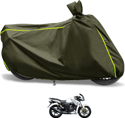 Euro Care Waterproof Two Wheeler Cover for TVS(Apache RTR 180, Green)