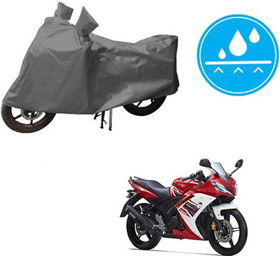 DeepShakshi AUTOMOTIVE Waterproof Two Wheeler Cover for Yamaha(R15 s, Grey)