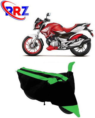 RRZ Waterproof Two Wheeler Cover for Hero(CBZ TYPE 1, Black, Green)