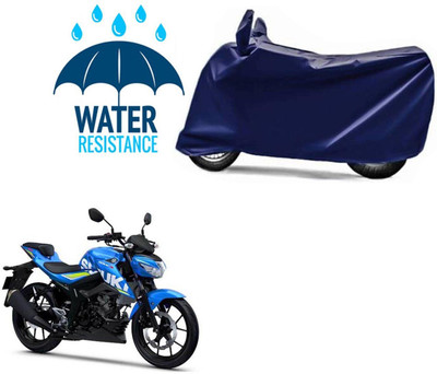 DeepShakshi AUTOMOTIVE Waterproof Two Wheeler Cover for Suzuki(GSX, Blue)