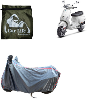 Car Life Waterproof Two Wheeler Cover for Vespa(Vespa SXL 150, Silver)