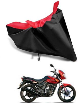 KEDIT Two Wheeler Cover for TVS(Flame DS 125, Red, Black)