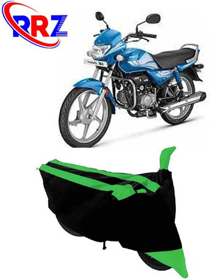 RRZ Waterproof Two Wheeler Cover for Hero(HF Deluxe, Black, Green)
