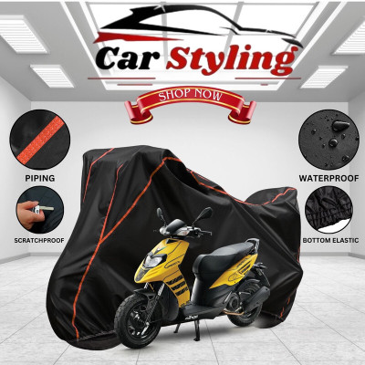Car Styling Waterproof Two Wheeler Cover for Aprilia(Black, Red)