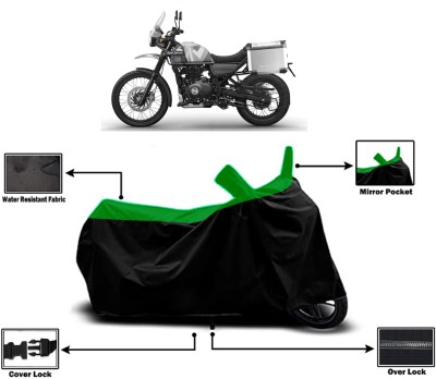 Amexride Two Wheeler Cover for Royal Enfield(500, Green)