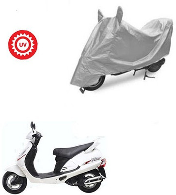 DeepShakshi AUTOMOTIVE Waterproof Two Wheeler Cover for Mahindra(Rodeo, Silver)