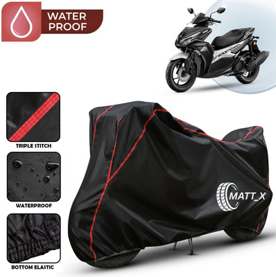 MATT_X Waterproof Two Wheeler Cover for Yamaha(Aerox 155 Maxi BS6, Multicolor, Black, Red)