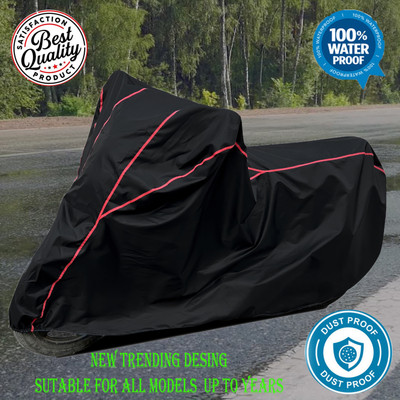 APNEK Waterproof Two Wheeler Cover for Hero(Super Splendor, Red, Black)