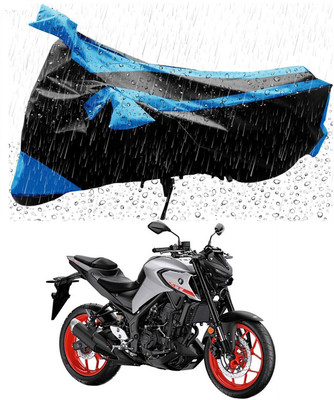 Mdstar Waterproof Two Wheeler Cover for Yamaha(MT-03, Blue, Black)