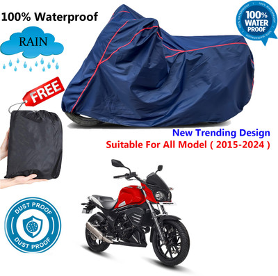 AUTOCAD Waterproof Two Wheeler Cover for Mahindra(Mojo UT 300, Blue, Red)