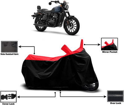 Amexride Two Wheeler Cover for Yezdi(Roadster, Red)