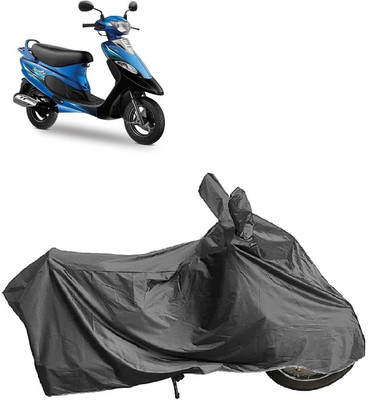 DeepShakshi AUTOMOTIVE Waterproof Two Wheeler Cover for TVS(Pep+ BS6, Grey)
