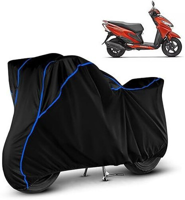 DeepShakshi AUTOMOTIVE Waterproof Two Wheeler Cover for Honda(Grazia, Black, Blue)