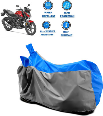 DeepShakshi AUTOMOTIVE Two Wheeler Cover for Honda(X-Blade, Grey, Blue)