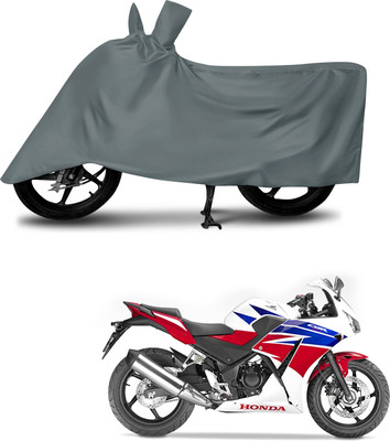 MMSSTAR Waterproof Two Wheeler Cover for Honda(CBR300R, Grey)