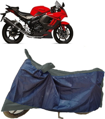 AutoFave Two Wheeler Cover for Hyosung(GT650R, Blue, Grey)