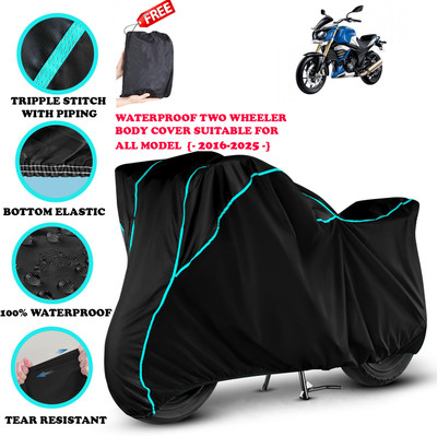 AUTOCAD Waterproof Two Wheeler Cover for Mahindra(MOJO XT 300, Black)