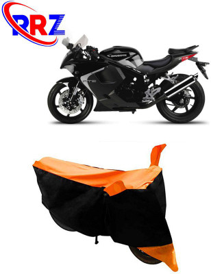RRZ Waterproof Two Wheeler Cover for Hyosung(GT250R, Black, Orange)