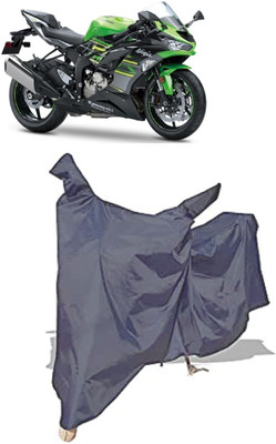 Amexride Two Wheeler Cover for Kawasaki(Ninja ZX-6R, Grey)