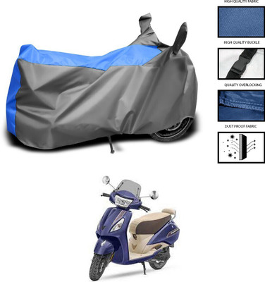 DeepShakshi AUTOMOTIVE Two Wheeler Cover for TVS(Jupiter, Grey, Blue)