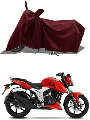 WMIZEXA Waterproof Two Wheeler Cover for TVS(Apache RTR 160 4V, Maroon)