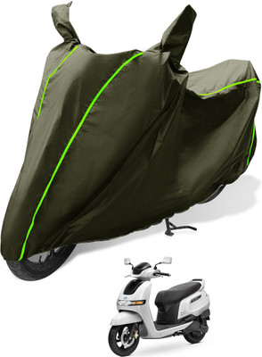 MOCKHE Waterproof Two Wheeler Cover for TVS(iQube, Green)